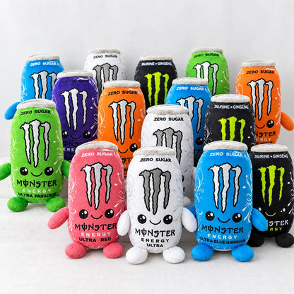 2026 HOT White Monster Energy Drink Simulation CanPlush Toy, Cute Soft Stuffed Doll Figure, Home Decorand Gift for Friend Orname