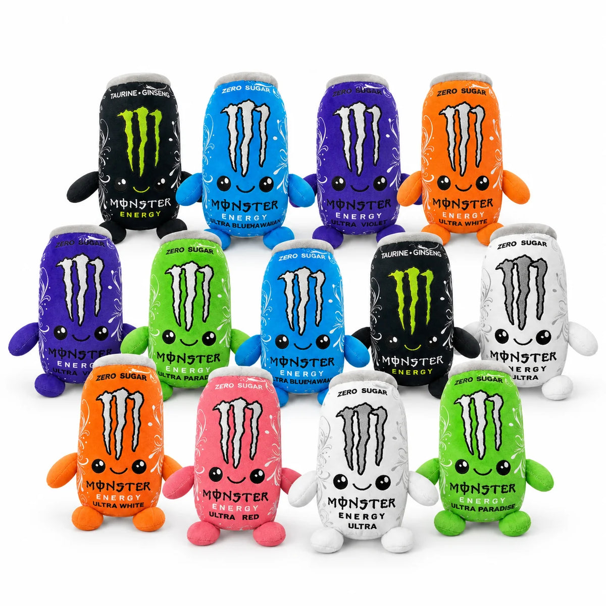 2026 HOT White Monster Energy Drink Simulation CanPlush Toy, Cute Soft Stuffed Doll Figure, Home Decorand Gift for Friend Orname