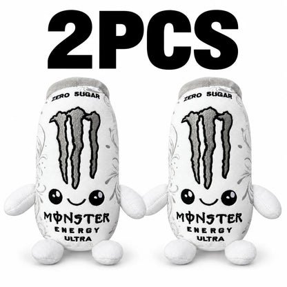 2026 HOT White Monster Energy Drink Simulation CanPlush Toy, Cute Soft Stuffed Doll Figure, Home Decorand Gift for Friend Orname