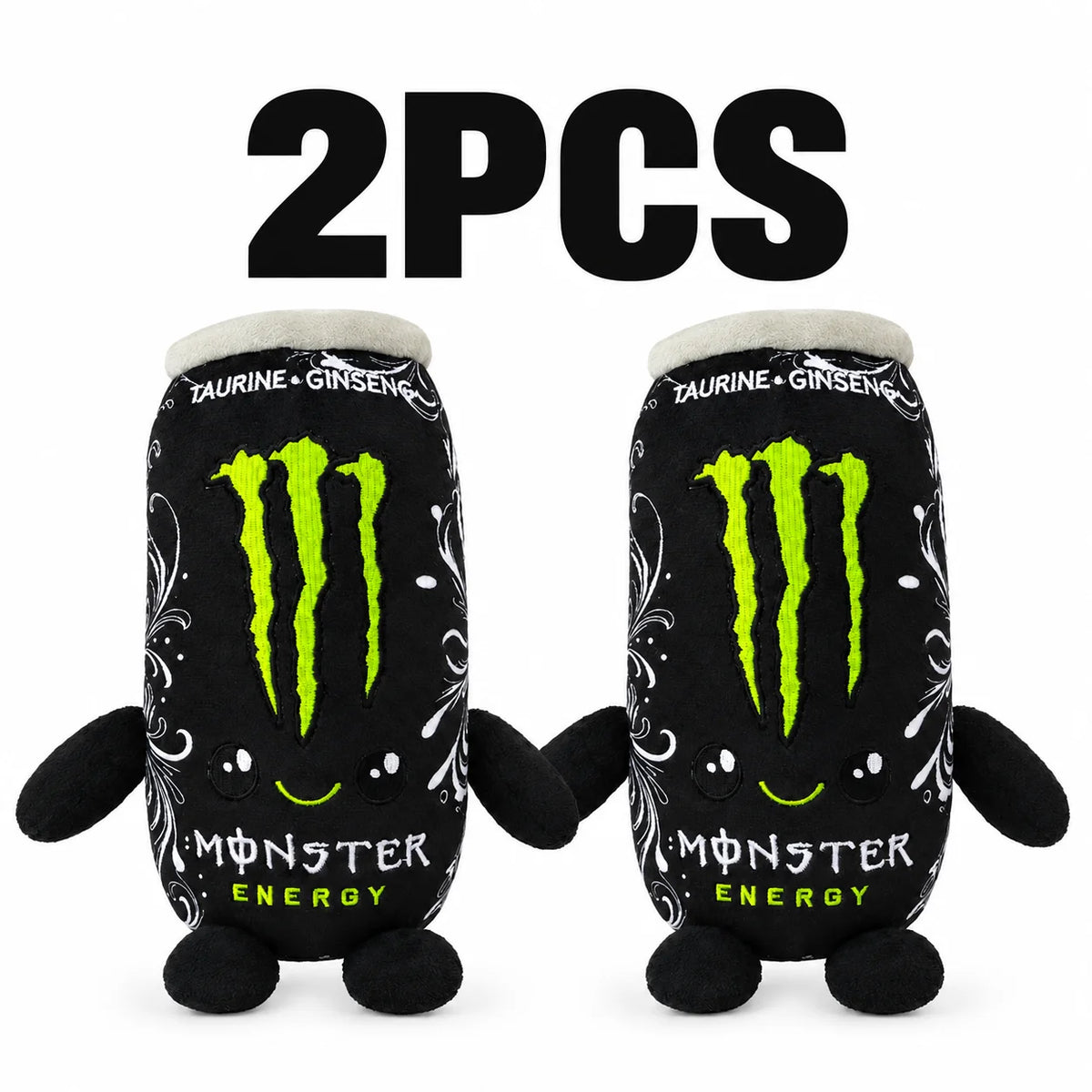 2026 HOT White Monster Energy Drink Simulation CanPlush Toy, Cute Soft Stuffed Doll Figure, Home Decorand Gift for Friend Orname
