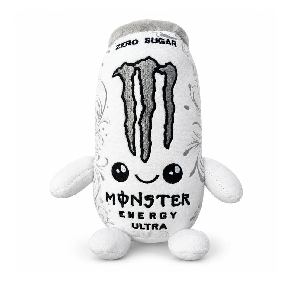 2026 HOT White Monster Energy Drink Simulation CanPlush Toy, Cute Soft Stuffed Doll Figure, Home Decorand Gift for Friend Orname